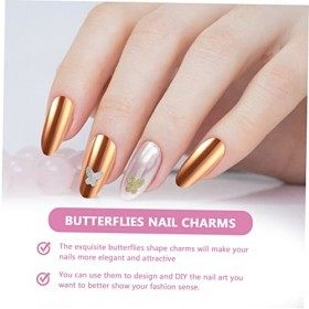 FOMIYES 4 Boîtes Faveurs Salon Filles Nail Décor Charme Femmes Manucure Mignon Bricolage Bijoux Accessoires Style Paillettes 