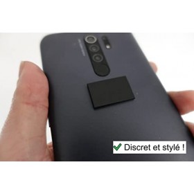 Lot de 3 - Plaque de shungite pour téléphone portable accessoire mobile en autocollant protection extrême anti onde électroma