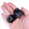 juanxian 1 pierre naturelle en quartz obsidienne noire brute W3621