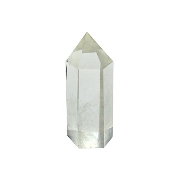 Lot de 3 baguettes de cristal de guérison de 3 pierres : quartz transparent, fluorite, améthyste pointue et facettée pour la 