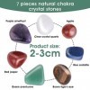 cobee Ensemble de cristaux de guérison chakra 7 pièces Pierres Chakra Cristaux de Guérison Pierres précieuses naturelles pour