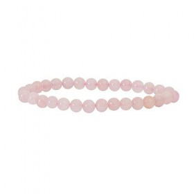 Garaulion Bracelet Quartz Rose | Pierres Naturelles Lithothérapie 6mm | Amour & Apaisement | Pochette Rangement Offerte | Gui