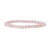 Garaulion Bracelet Quartz Rose | Pierres Naturelles Lithothérapie 6mm | Amour & Apaisement | Pochette Rangement Offerte | Gui