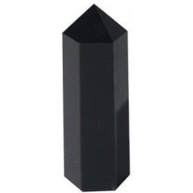 Luckeeper Baguettes de guérison en cristal de quartz transparent 5,1 cm | Polies à 6 facettes Reiki thérapie de méditation - 