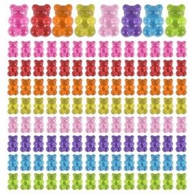 Compasty Lot de 120 breloques colorées en résine pour nail art, bricolage, fabrication de bijoux, décoration