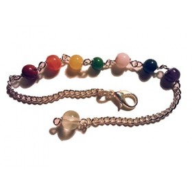 Chaîne pour 7 chakras pendule métallique