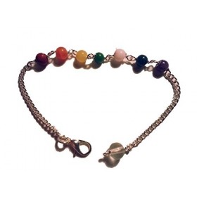 Chaîne pour 7 chakras pendule métallique