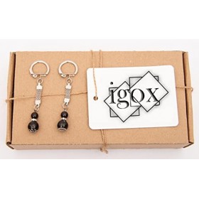 Igox Shungite Lot de 4 plaques pour téléphone portable avec autocollant Cercle Protection électromagnétique Shungite