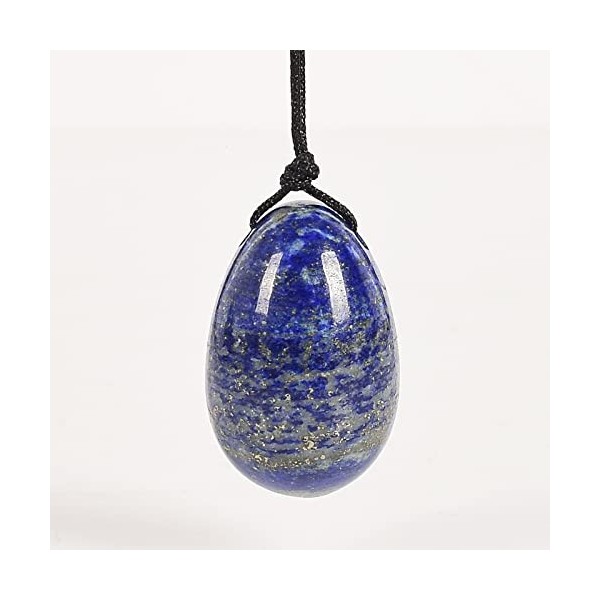 Oeuf de jade percé Sphère de cristal doeuf de lapis-lazuli naturel pour lexercice de Kegel Plancher pelvien