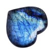 PW TOOLS cœur en Labradorite,Palmier en Forme Coeur en Cristal Labradorite | Collection minérale Reiki Pocket Crystal Tumble,