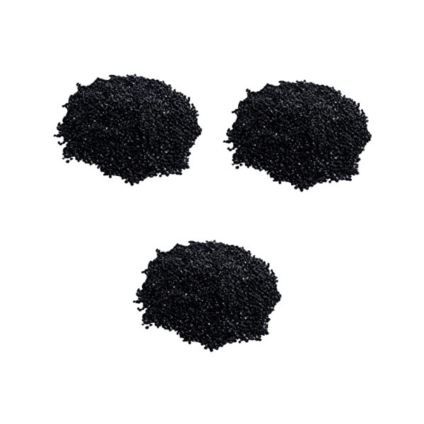 Balacoo 3 Pcs Pierres Noires Perles Cristal Pierres Précieuses Noires Tourmaline Pierres Roulées Roches Naturelles De Forme I