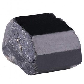 Jeanoko Pierre de Tourmaline Noire Naturelle, Pierre de guérison de décoration de Plante hydroponique de Roche Brute placez-l