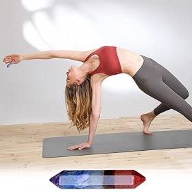 Rosixehird Pierre de Cristal - Cristal de Quartz 7 Couleurs Relaxant - Cadeau de décor de Vacances de Tour de Cristal Naturel