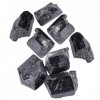 Sluffs Tourmaline Noire Cristal Quartz Naturel Tourmaline, 1 Pcs Cristal De Quartz Noir Naturel Tourmaline Roche Brute Minéra