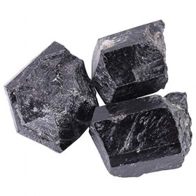 1 Pcs Pierre de Guérison Minérale de Roche Brute de Cristal de Quartz Noir Naturel Tourmaline