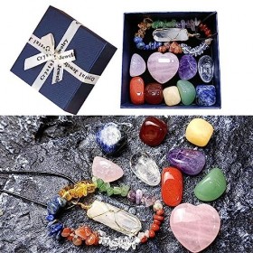 EventerChakra,Pendentif en Cristal Naturel | Cadeau danniversaire à énergie Positive et à Collectionner - Accessoire Reiki e