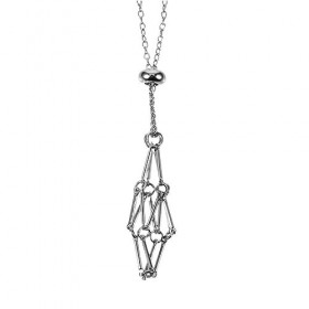 XBYXSYJKPA Collier ras du cou réglable en cristal avec pendentif en cristal - Support en cristal vide - Accessoires cage en c