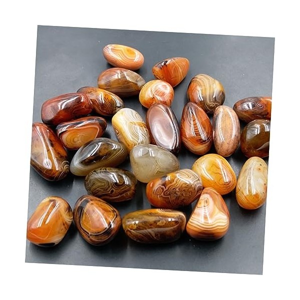 Artibetter Pierre DAgate Irrégulière Galets De Sardonyx Pierre De Souci Suivre La Forme Agate De Soie 10 Pièces