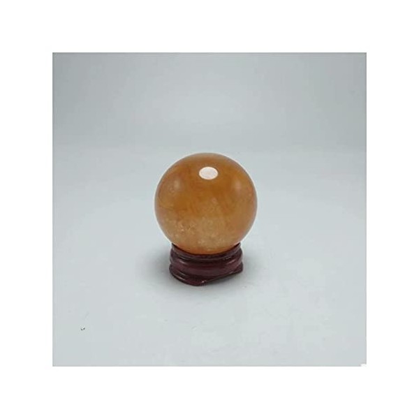 JUKUCKV Soutien Spirituel Citrine Naturelle Calcite de Quartz Crystal Sphere Sphere Sphering