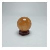 JUKUCKV Soutien Spirituel Citrine Naturelle Calcite de Quartz Crystal Sphere Sphere Sphering