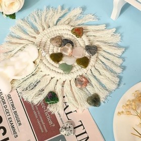 CTTKA 36 PièCes de Pierre de CœUr, Pierre de Souci, Pierre de GuéRison, Cristal en Vrac, 0,8 Pouce, 20 Mm, Assortiment de Min