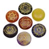 Harmonize 7 Minérale Oval Shape Set Feng Spiritual Reiki Healing Crystal Stone Decor Table