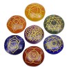 Harmonize 7 Minérale Oval Shape Set Feng Spiritual Reiki Healing Crystal Stone Decor Table