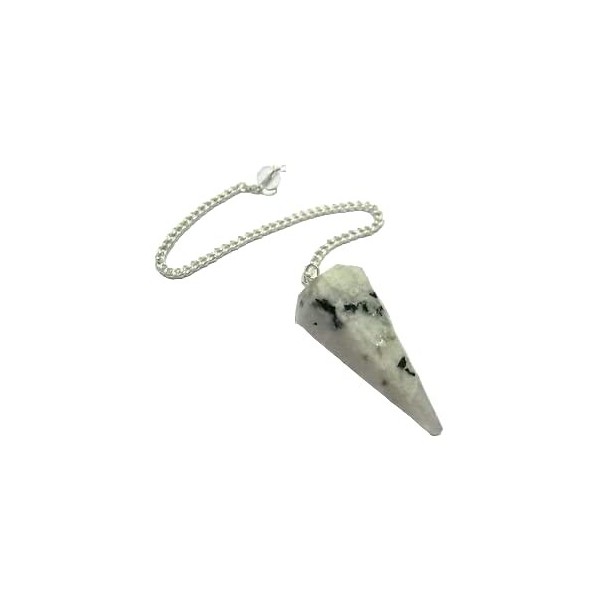 arc-en-ciel Pierre de Lune Dowser Cône Pendule Cristal Guérison pour Cadeau Reiki Wellness Énergie Positive puissante