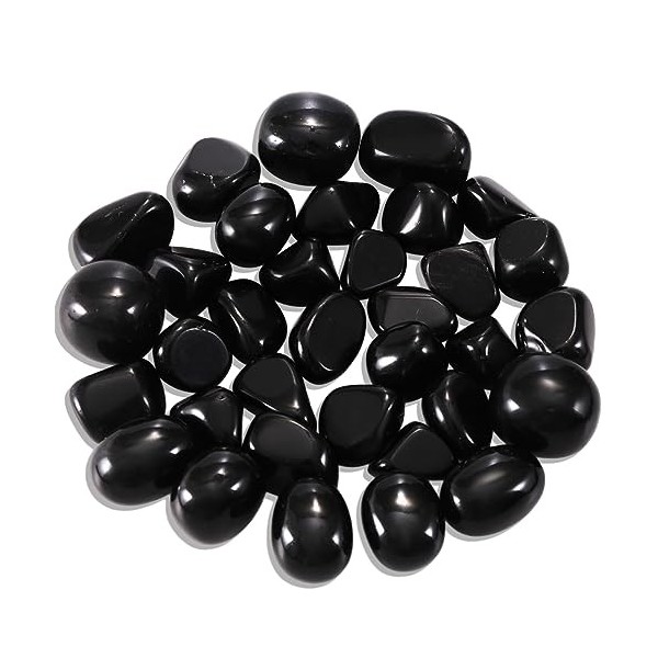 Aitsite 300g Obsidienne Pierres Thérapeutiques Polis Pierres Précieuses Pierres Naturelles Set Pierres de La Chance Cristaux 