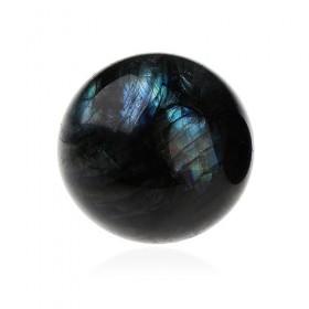 NKlaus Labradorite naturelle 50 mm Forme sphérique Pierre précieuse Intuition et créativité Mysticisme 14924