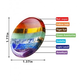 Nvzi Pierre de soins pour enfants, cristal chakra et Pierre de guérison, Pierre de paume ovale, Pierre de pouce, cristal débu