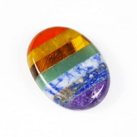 Nvzi Pierre de soins pour enfants, cristal chakra et Pierre de guérison, Pierre de paume ovale, Pierre de pouce, cristal débu