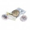 Lot de 3 géodes en cristal de quartz naturel « Break Your Own »