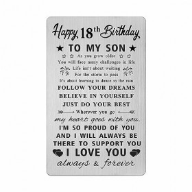 HYHYDHP Happy 18th Birthday To My Son