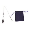 Pendule en pierre conique Reiki Crystal Point pour femmes et hommes, pendules en pierre naturelle à double extrémité pour la 