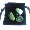 Lot de 4 cristaux de protection contre les champs électromagnétiques – Shungite – Aventurine verte – Fluorite – Amazonite – R