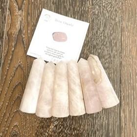 BellaMira Obélisque en quartz rose « Love », tour de cristal pour chakra du cœur, romance et amitié, connu comme le cristal d