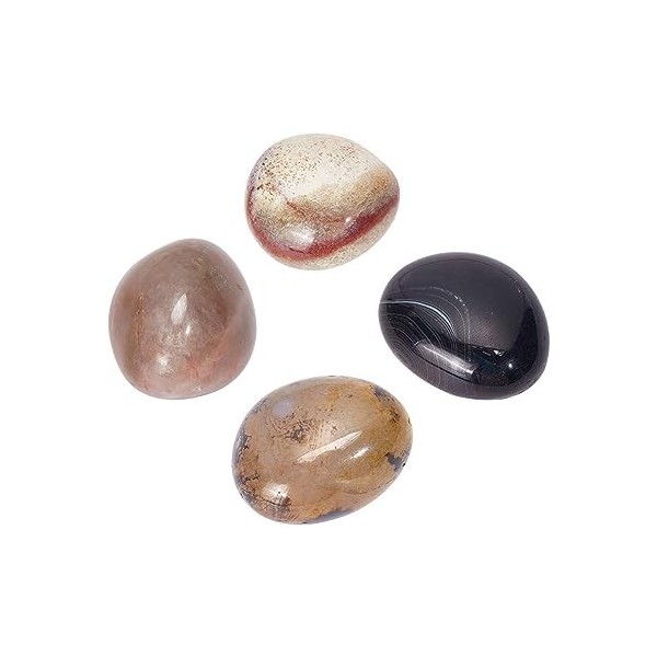 arricraft Pierre DAgate Sardonyx Naturelle 200g, Pierre Gemme Naturelle Pierre de Paume Pouce Pierre DInquiétude Pierre Dég