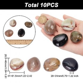 arricraft Pierre DAgate Sardonyx Naturelle 200g, Pierre Gemme Naturelle Pierre de Paume Pouce Pierre DInquiétude Pierre Dég