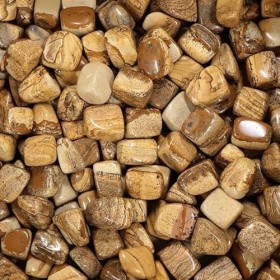 Jaspe Paysage Pierre Roulée Cubique de 2 à 3 cm, 1 Unité