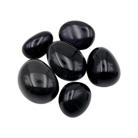 Obsidienne Oeil Céleste - Pierre Roulée - 2 à 3 cm - Pierres Naturelles Polies - Lithothérapie - 1 Unité