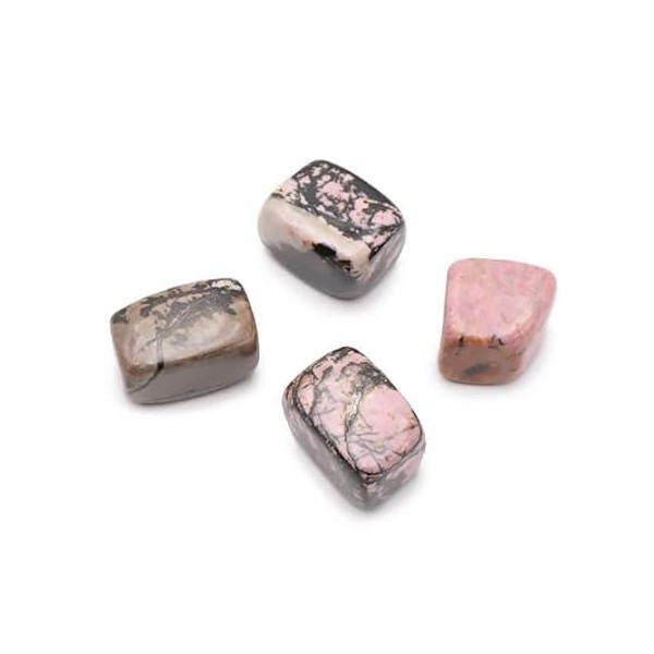 Rhodonite Pierre Roulée Cubique de 2 à 3 cm, 1 Unité