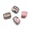 Rhodonite Pierre Roulée Cubique de 2 à 3 cm, 1 Unité