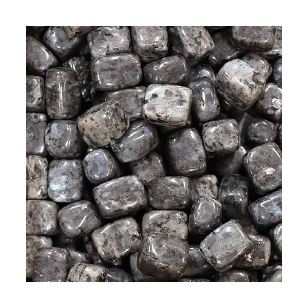 Larvikite Pierre Roulée Cubique de 2 à 3 cm, 1 Unité