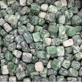 Agate Arbre Pierre Roulée Cubique de 2 à 3 cm, 1 Unité