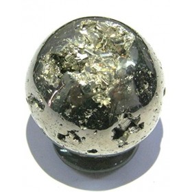 Pierre précieuse métaphysique Reiki FENG Shui Doré 169 g 41 mm