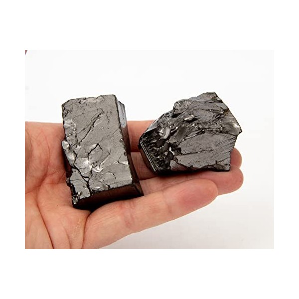 Igox Pierres de shungite élégantes - Authentique élite Shungite Guérison Eau - 100 grammes Taille XXL