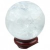 Boule de Cristal de roche, voyance protection Décoration de Bureau Voyance Divination Méditation Feng Shui
