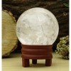 Reikiera Pierre Boule De Cristal Sphere De Pierre Naturelle en Lithothsrapie Reiki avec Anneau Stand- Choisir La Taille