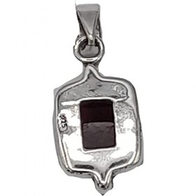 Pendentif"Vitalité" en grenat sur Argent 925 Classique Rouge Grenat Pendentif Simple Créatif Style Antique Vieux Lotus Ethniq